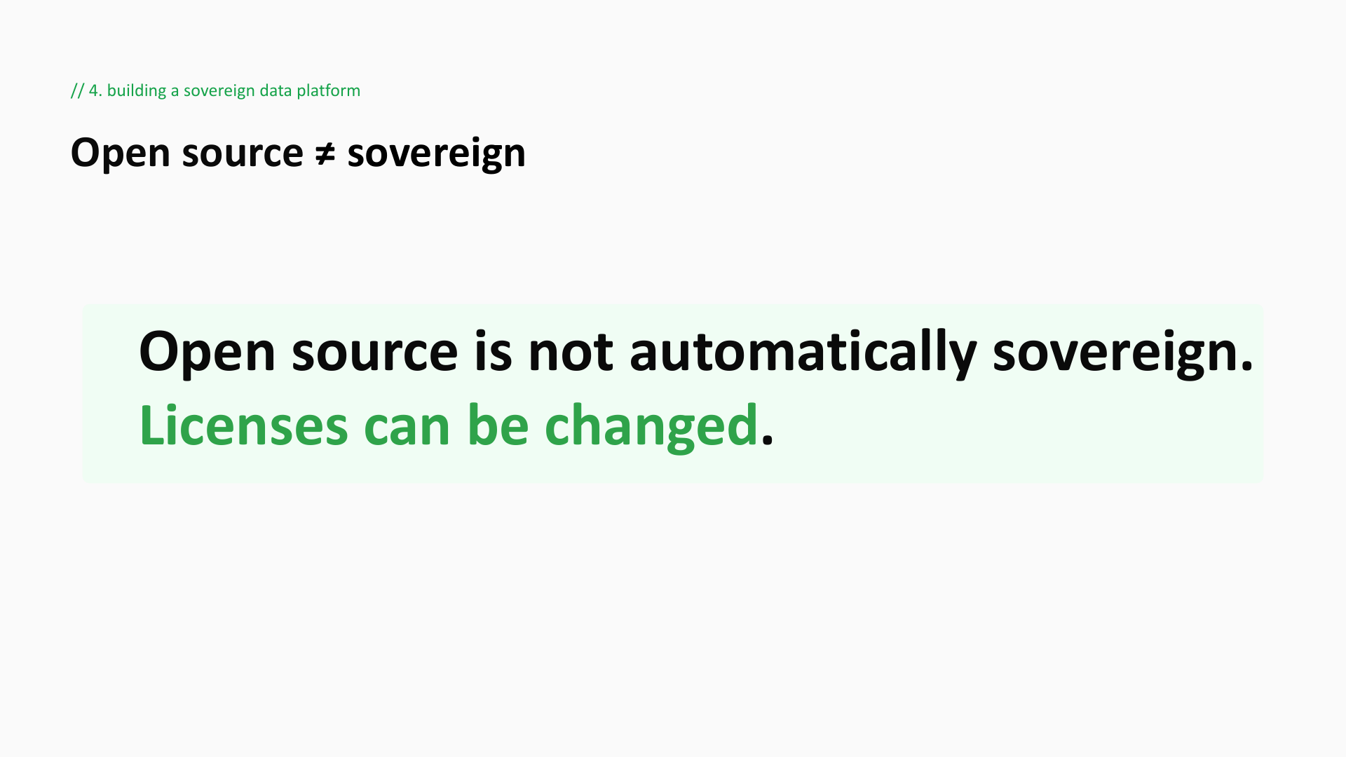 Open source is not a principle