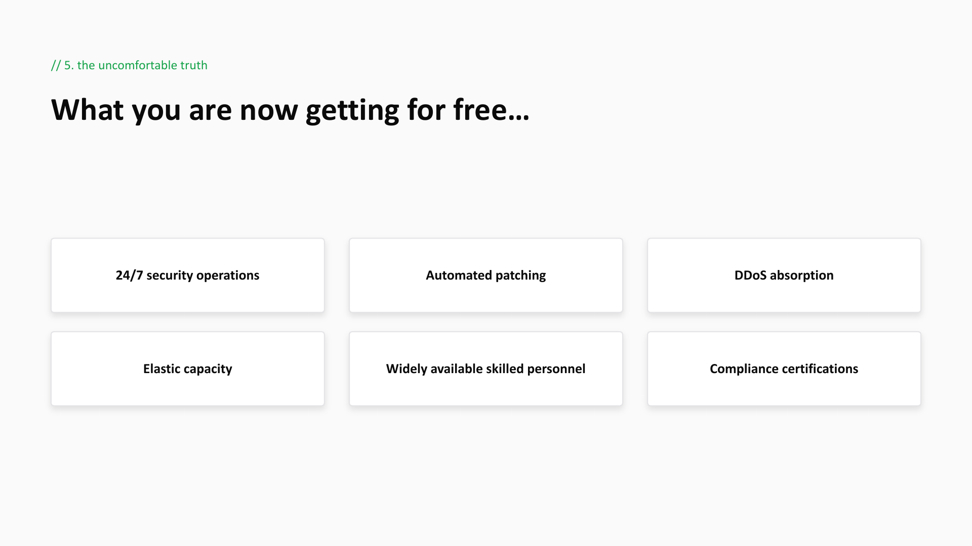 What you are now getting for free