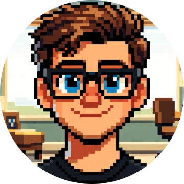 Pixelart-portret van Enrico van de Laar